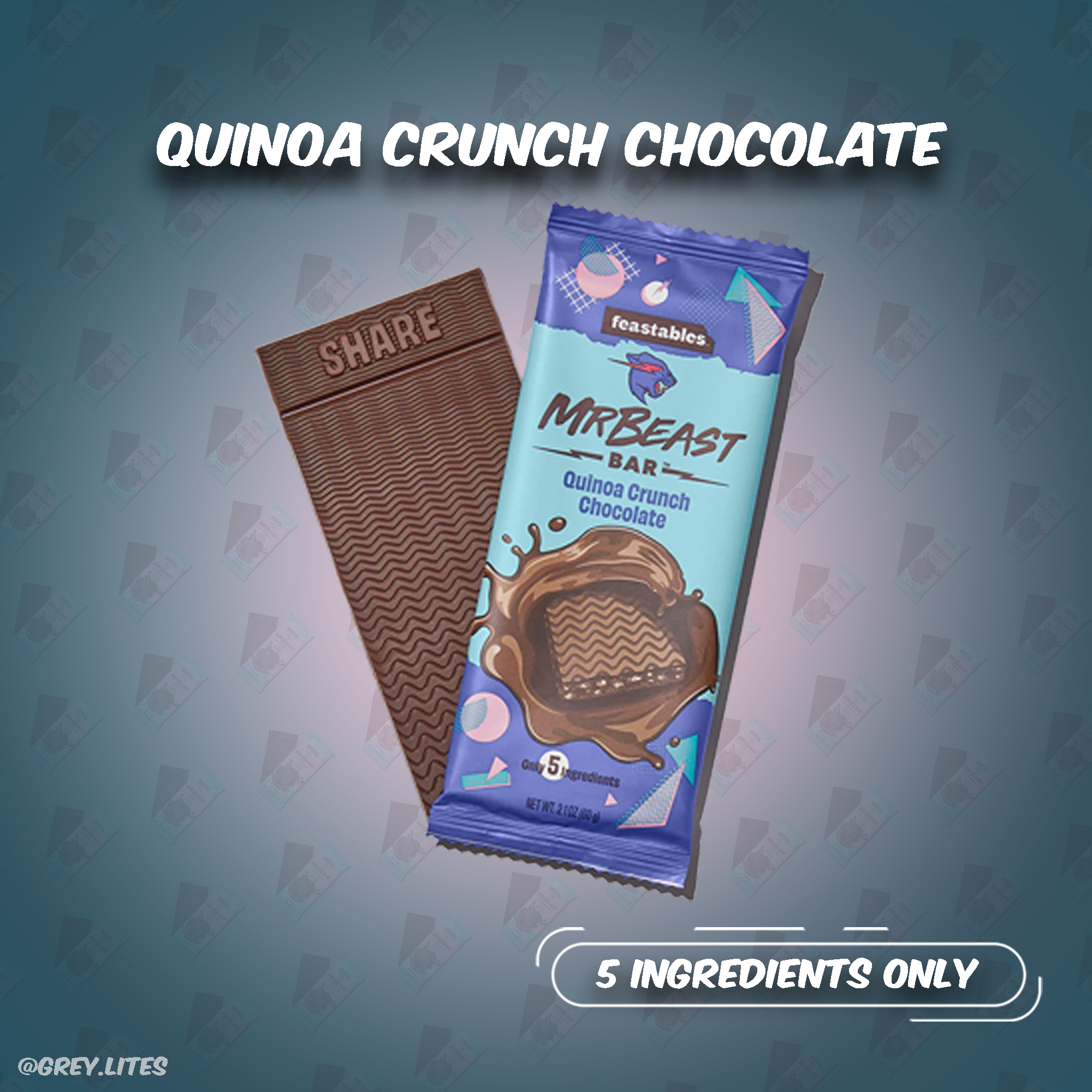 Mr Beast Quinoa Crunch Chocolate Bar